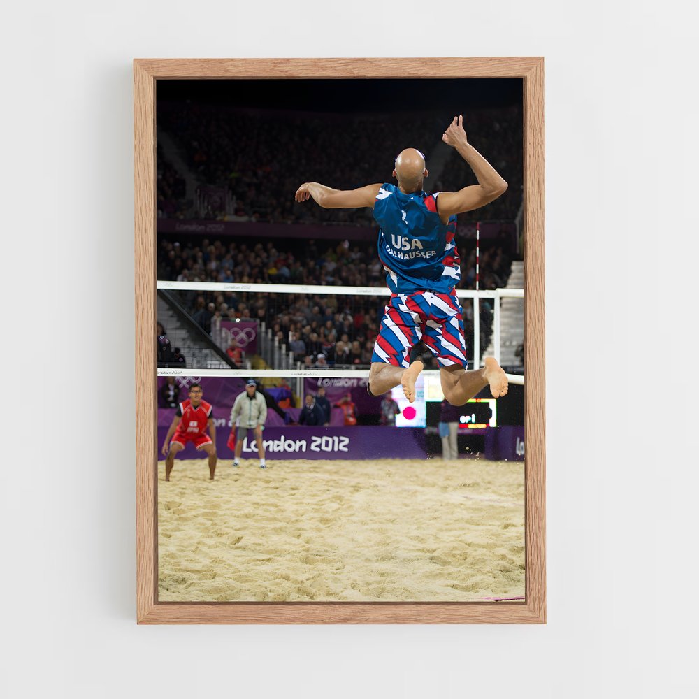 Poster Phil de dalhausser – affiche Beach-volley (vue 4)